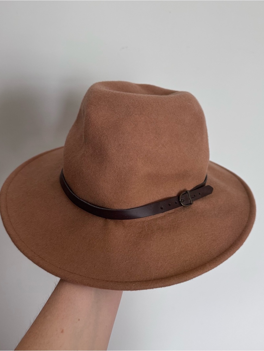 🤎 Gelso Bianco Made in Italy Wool Fedora / Wide Brim Hat